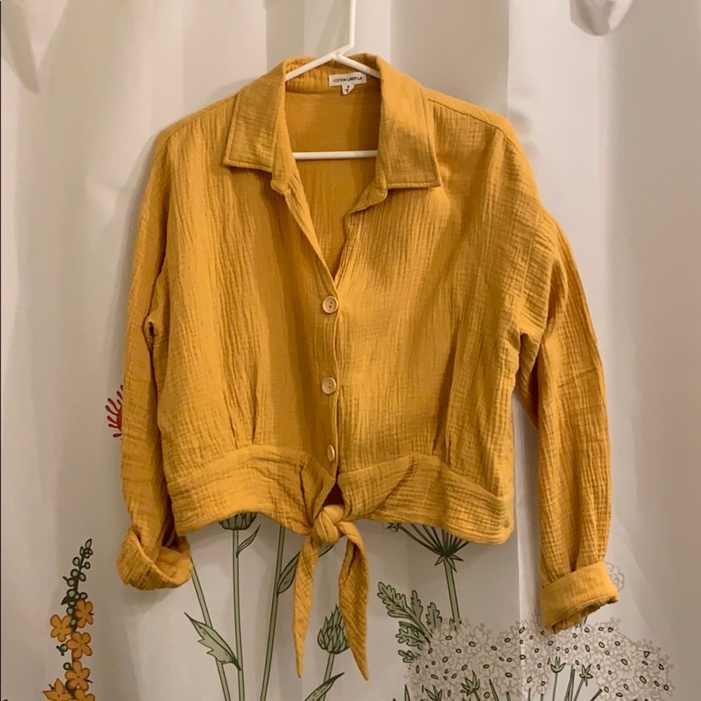 Golden Yellow Cotton Top